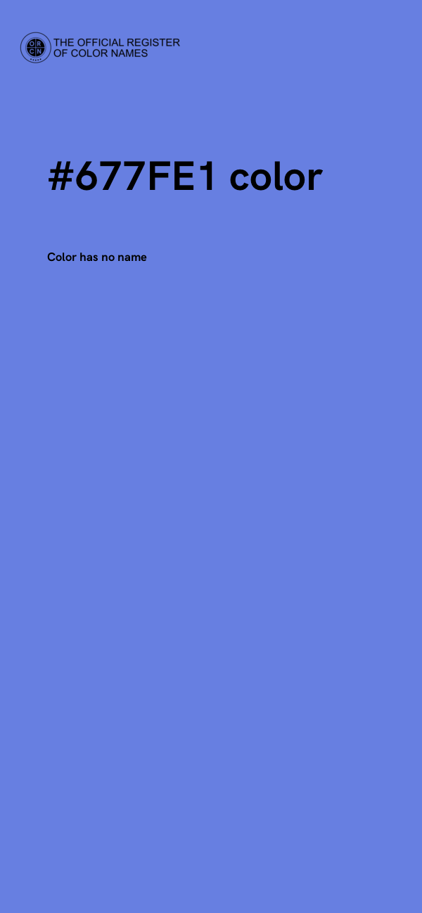 #677FE1 color image