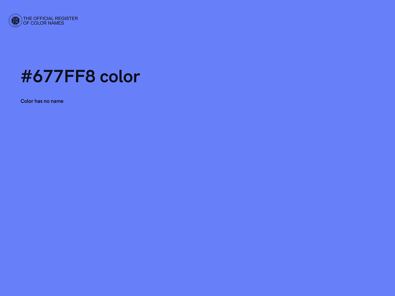 #677FF8 color image