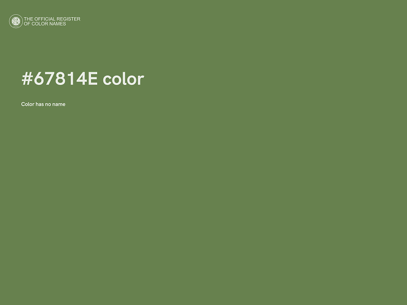 #67814E color image
