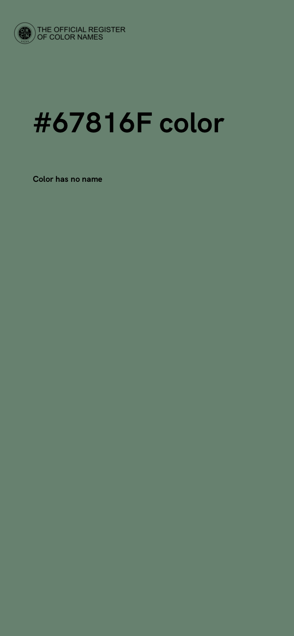 #67816F color image