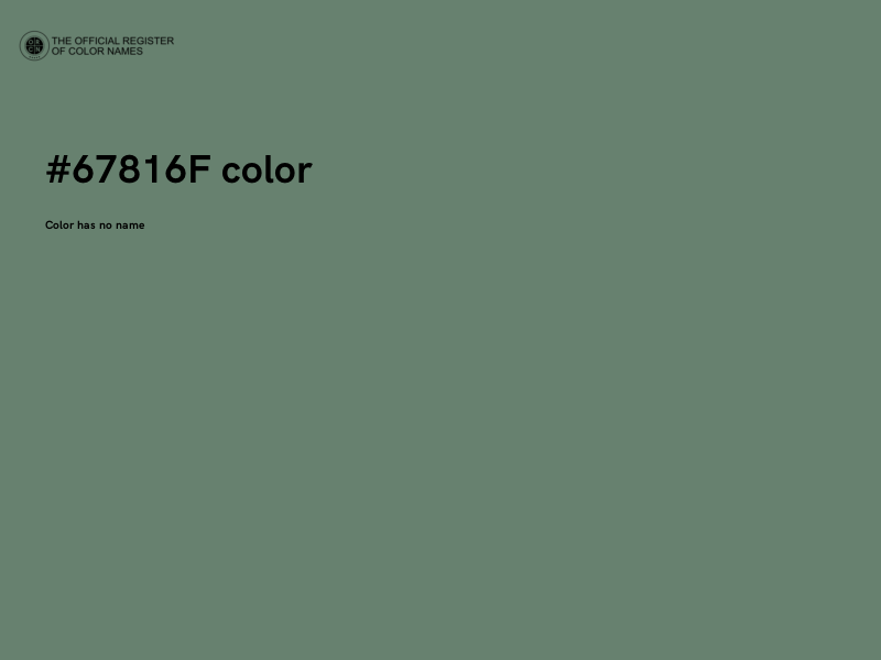 #67816F color image