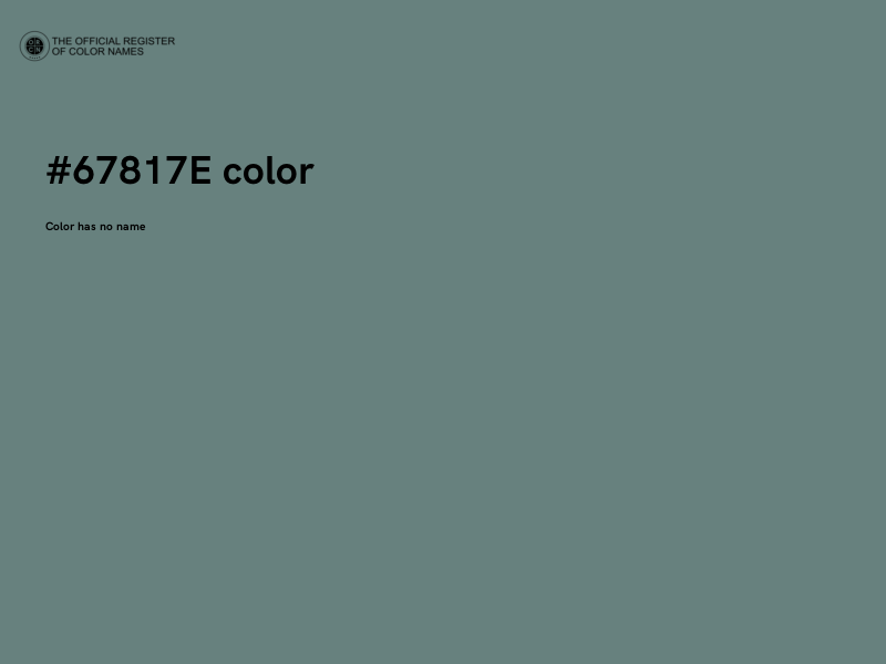 #67817E color image