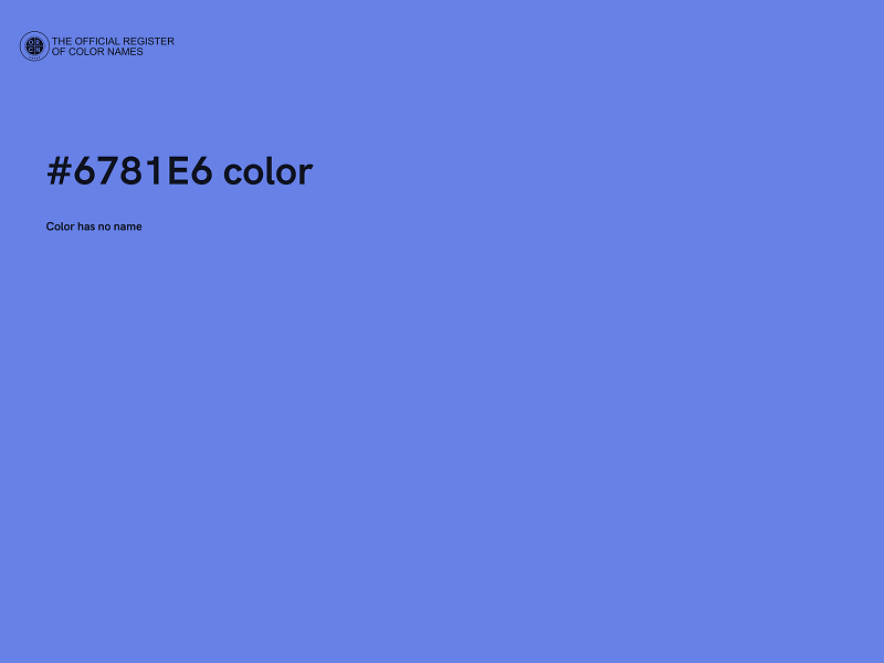 #6781E6 color image