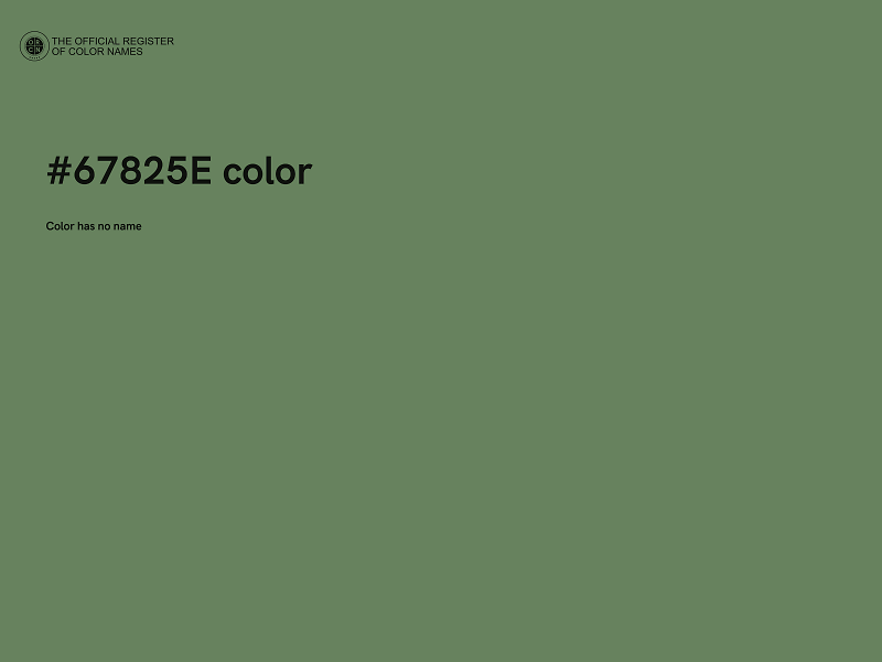 #67825E color image