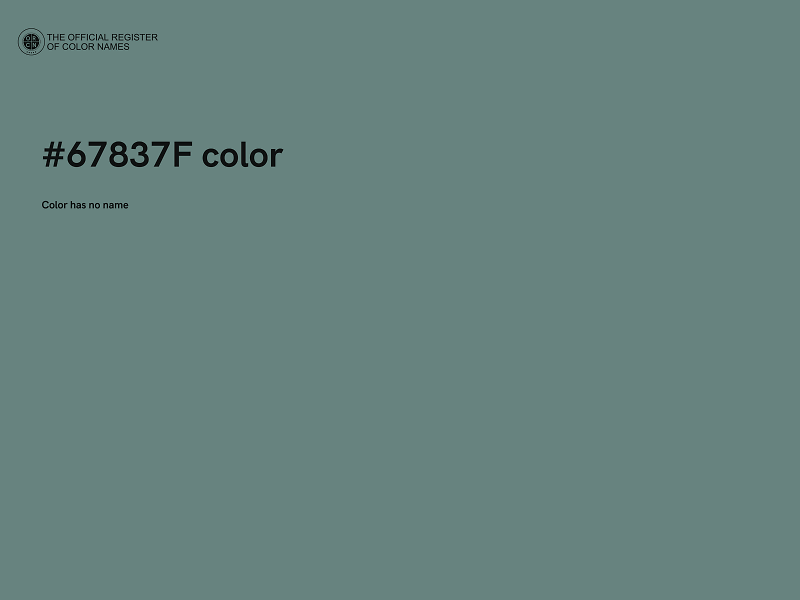 #67837F color image