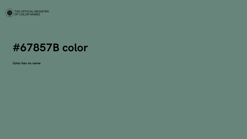 #67857B color image