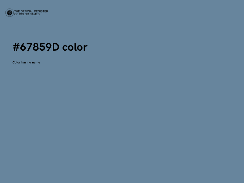 #67859D color image