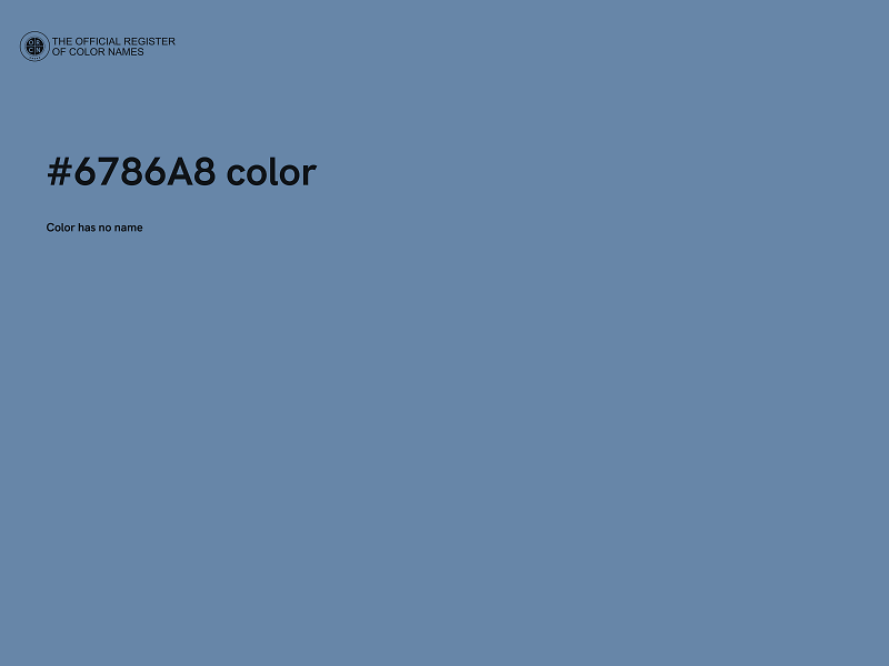 #6786A8 color image