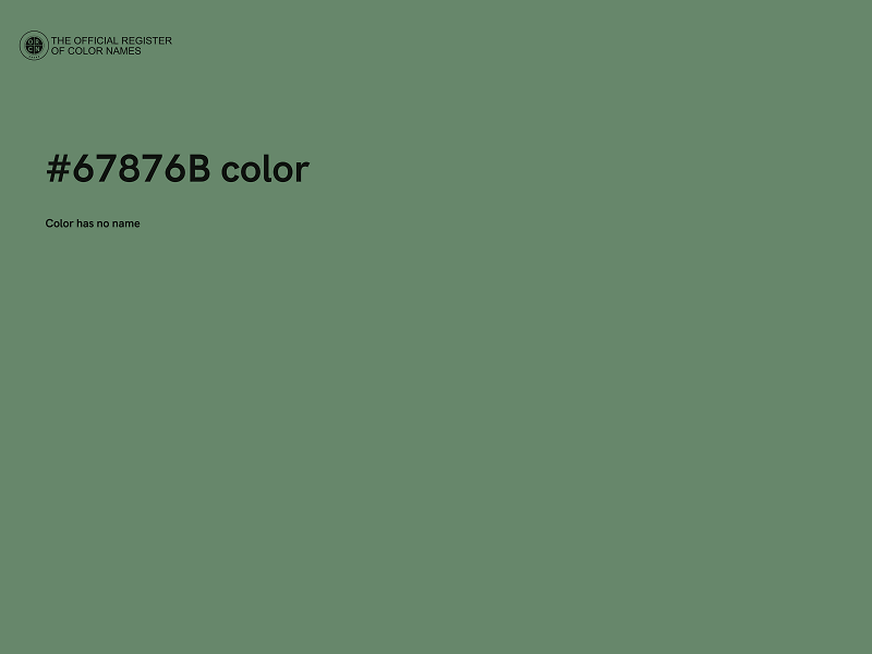 #67876B color image