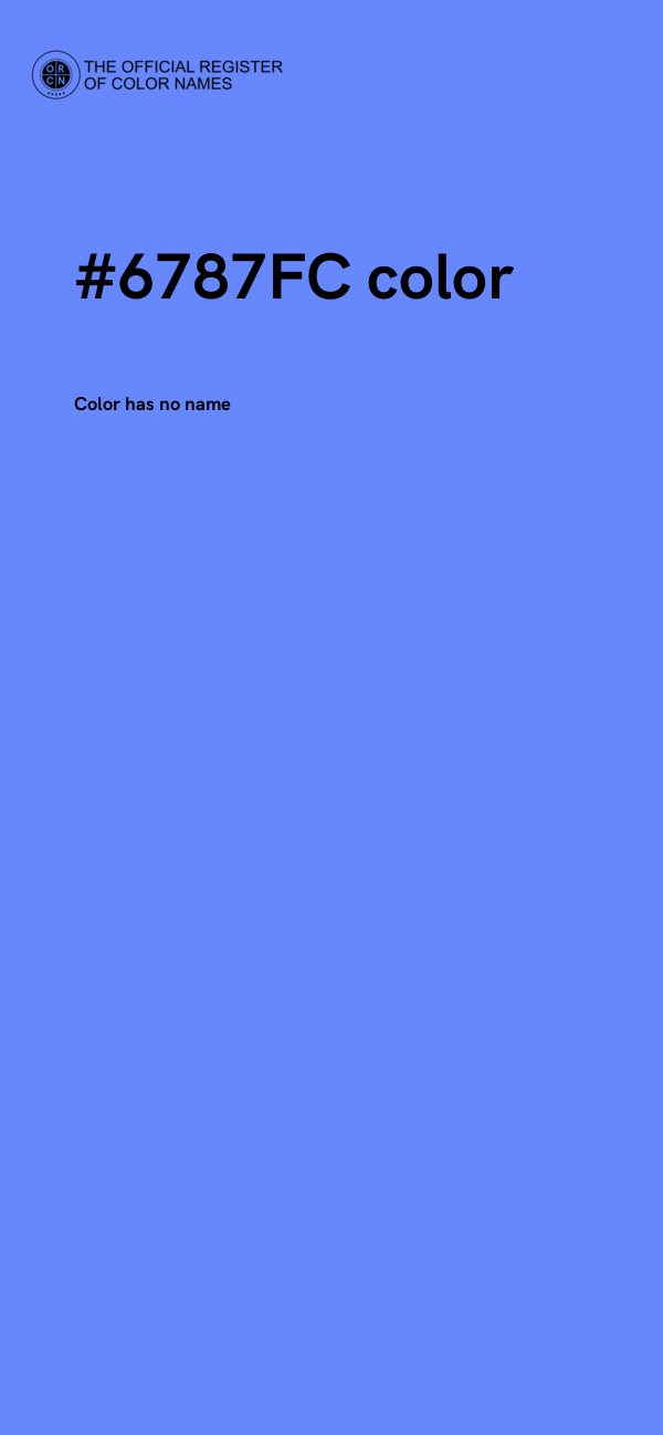 #6787FC color image