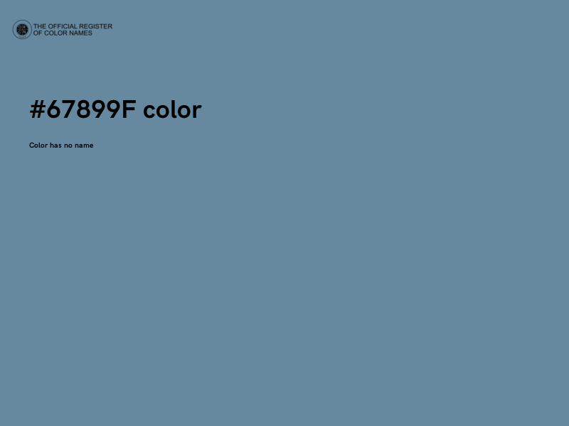 #67899F color image