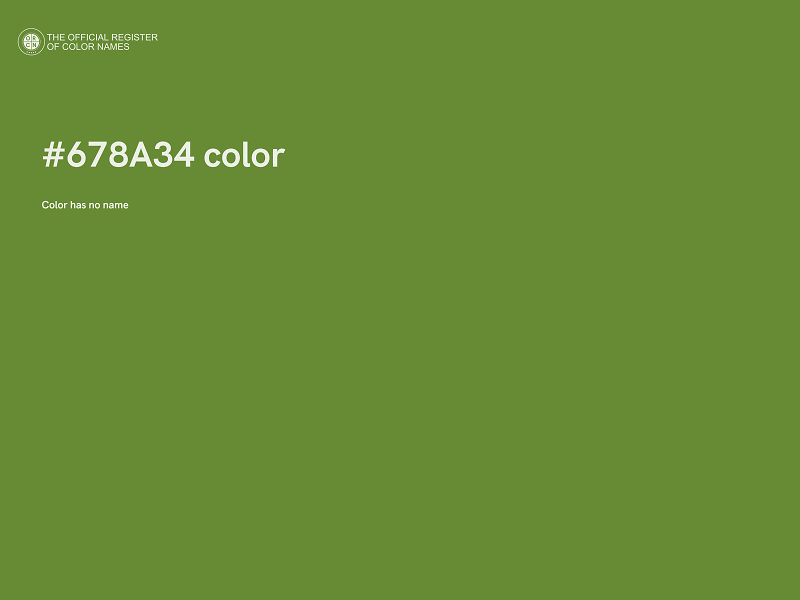 #678A34 color image