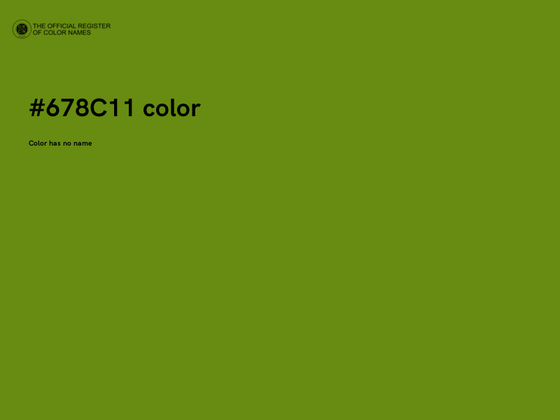 #678C11 color image