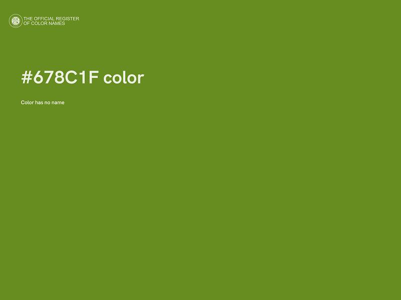 #678C1F color image