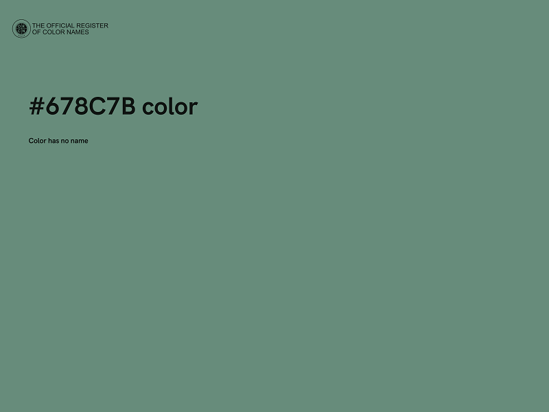 #678C7B color image