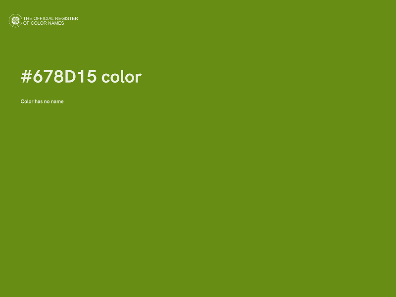 #678D15 color image