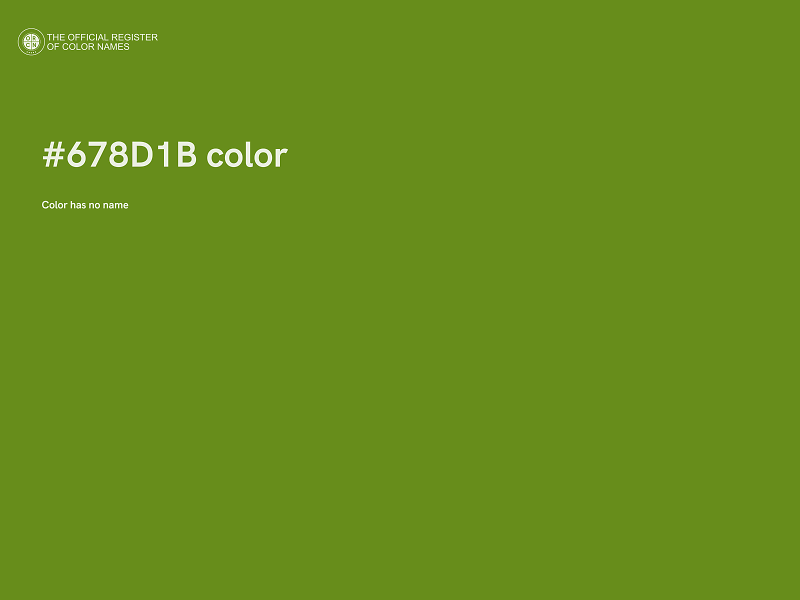 #678D1B color image