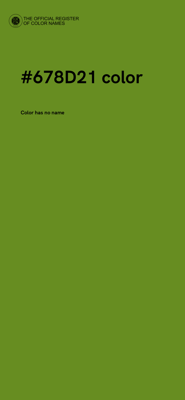 #678D21 color image