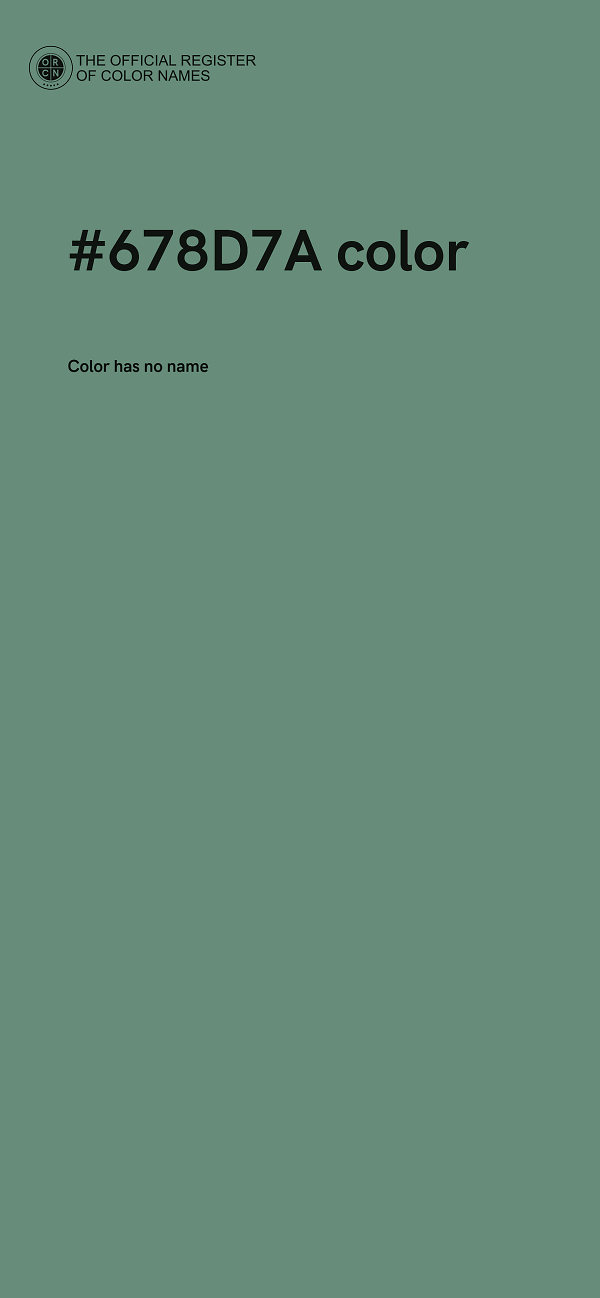 #678D7A color image