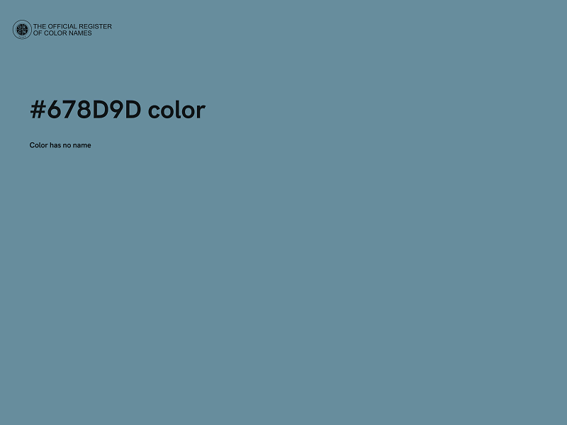 #678D9D color image