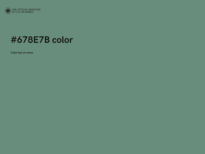 #678E7B color image