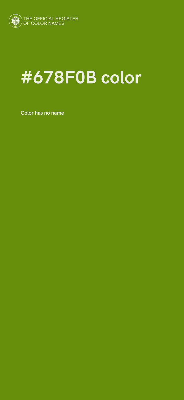 #678F0B color image