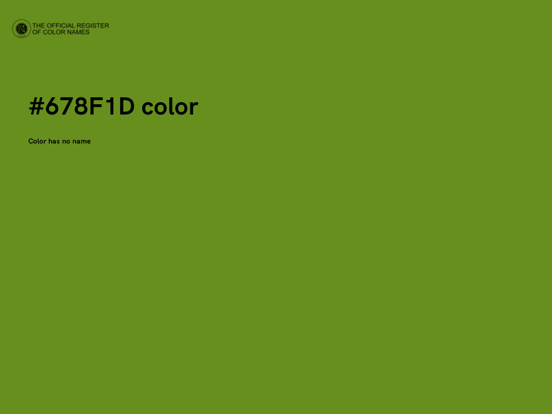 #678F1D color image