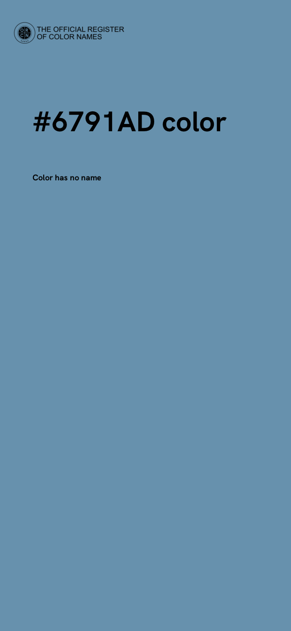 #6791AD color image