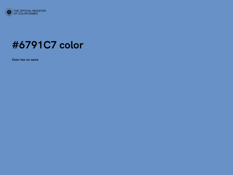 #6791C7 color image