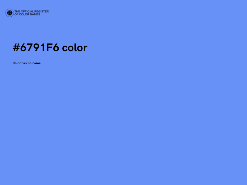 #6791F6 color image