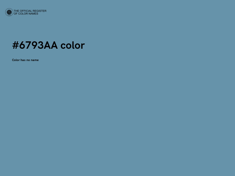 #6793AA color image