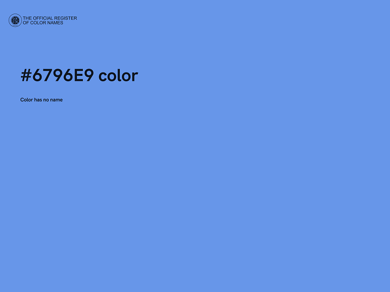 #6796E9 color image