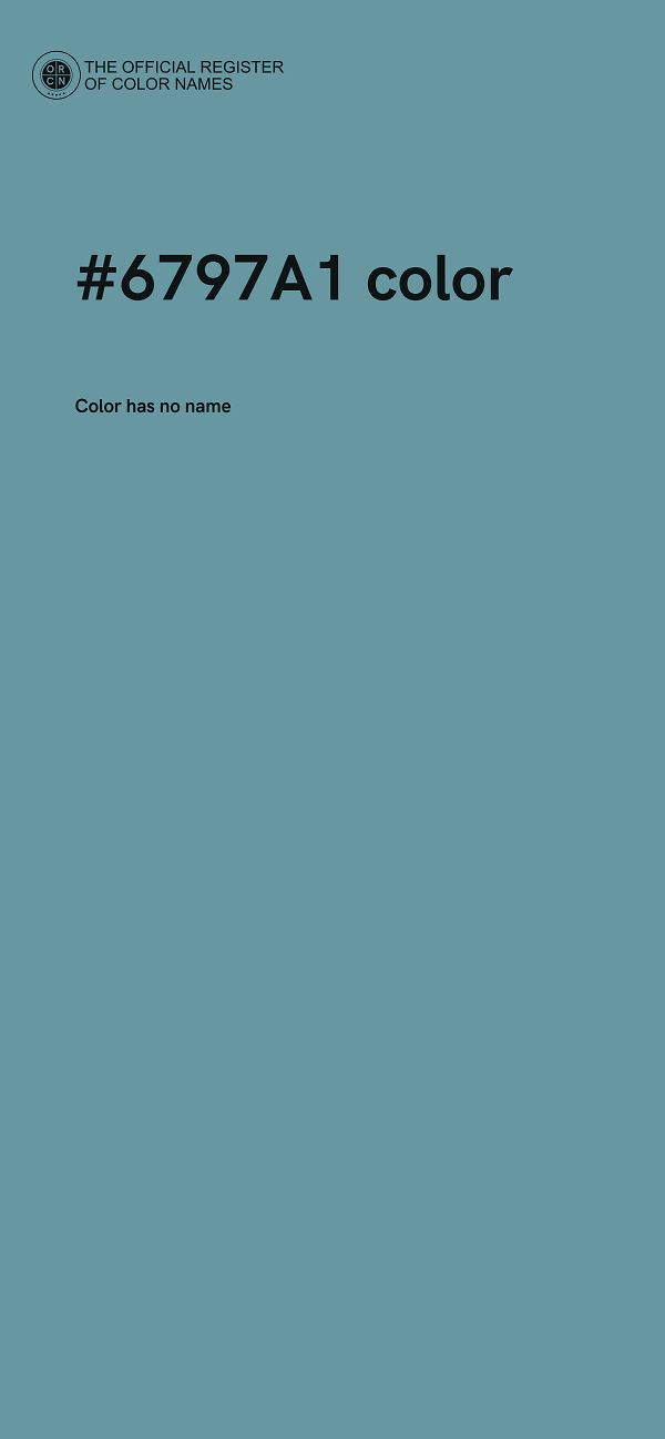 #6797A1 color image