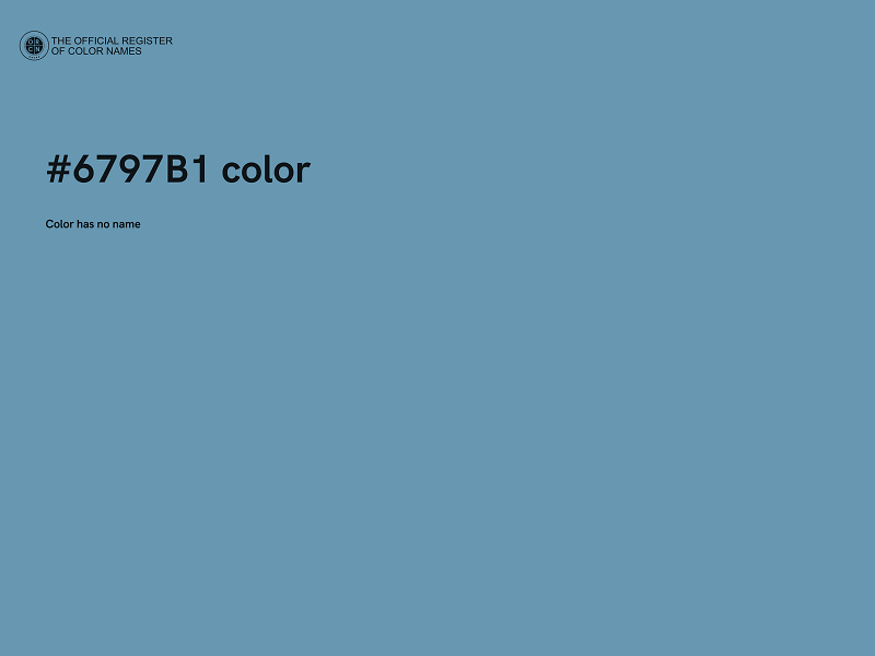 #6797B1 color image