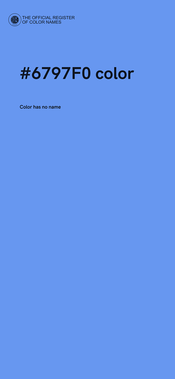 #6797F0 color image