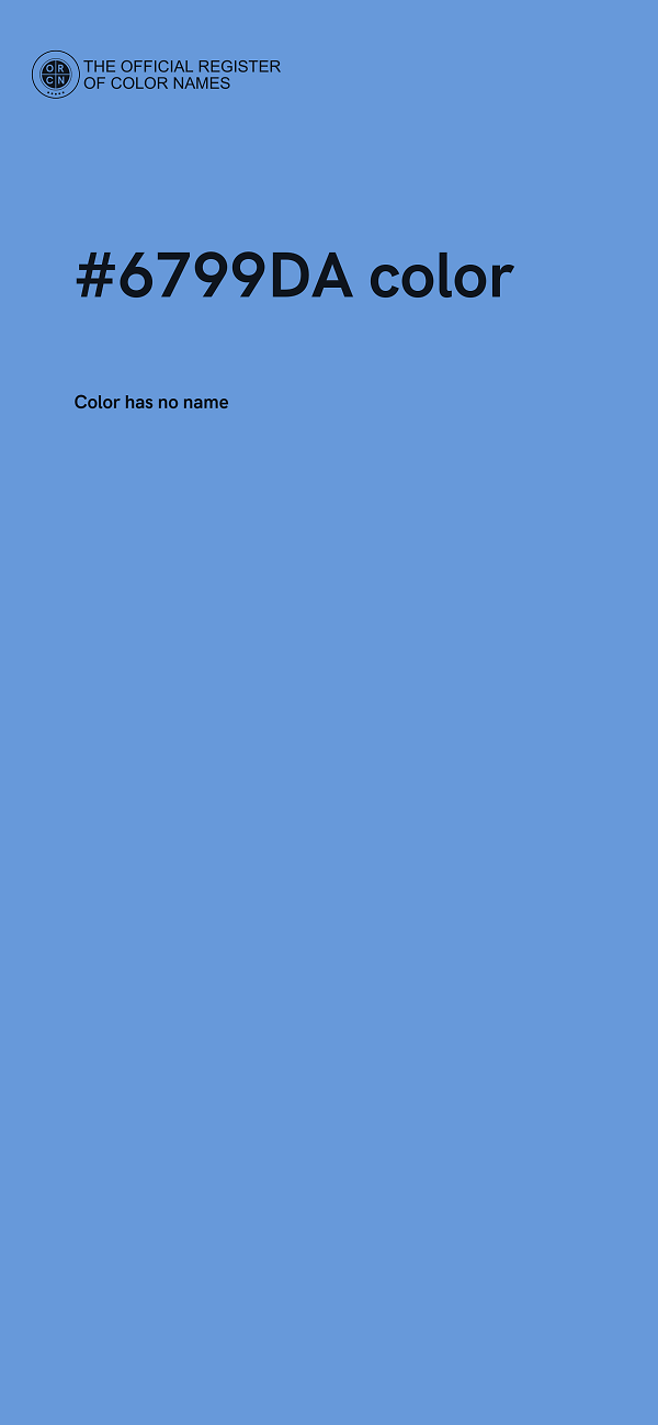 #6799DA color image