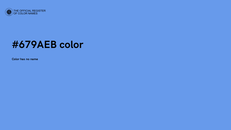 #679AEB color image