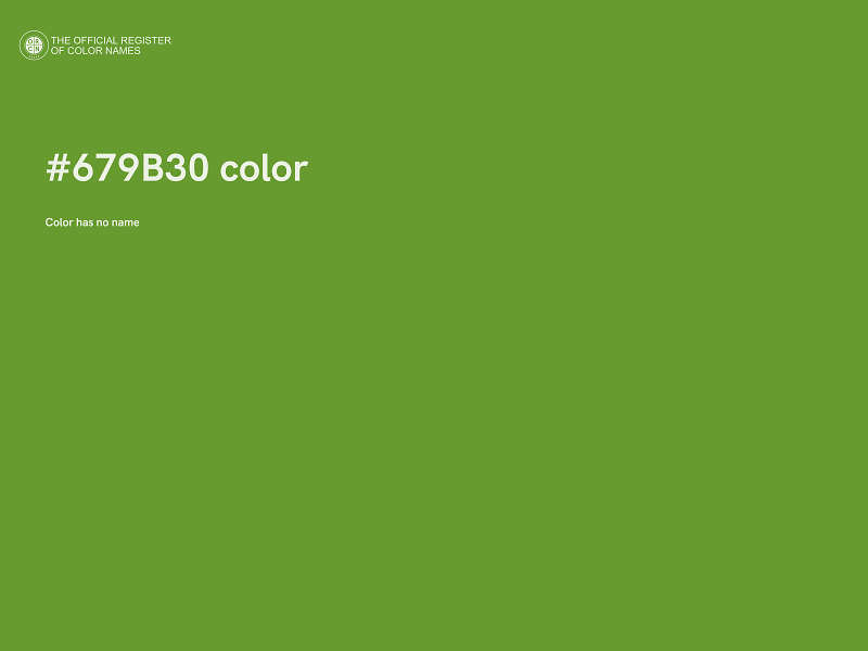 #679B30 color image