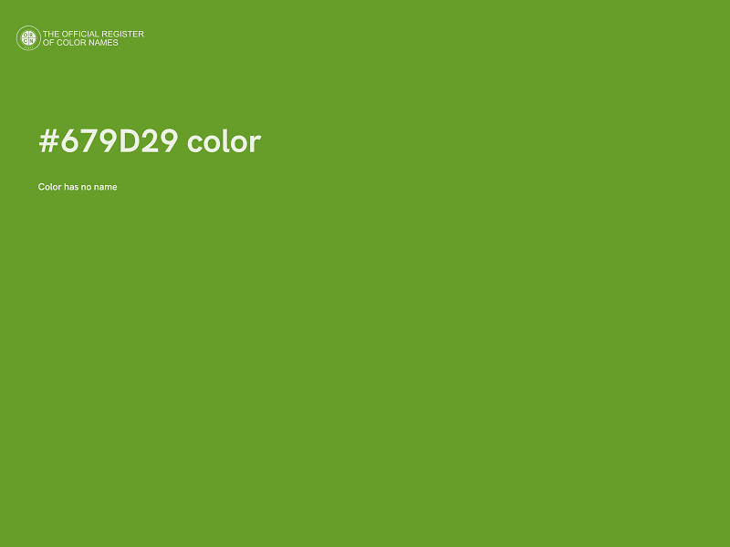 #679D29 color image