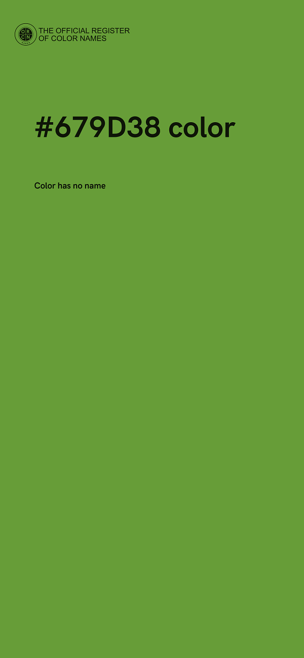 #679D38 color image