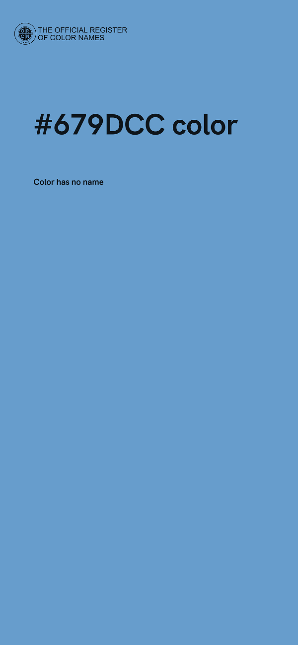 #679DCC color image