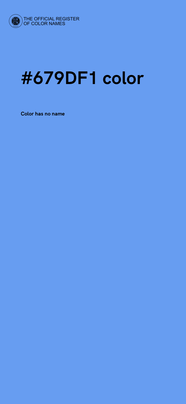 #679DF1 color image