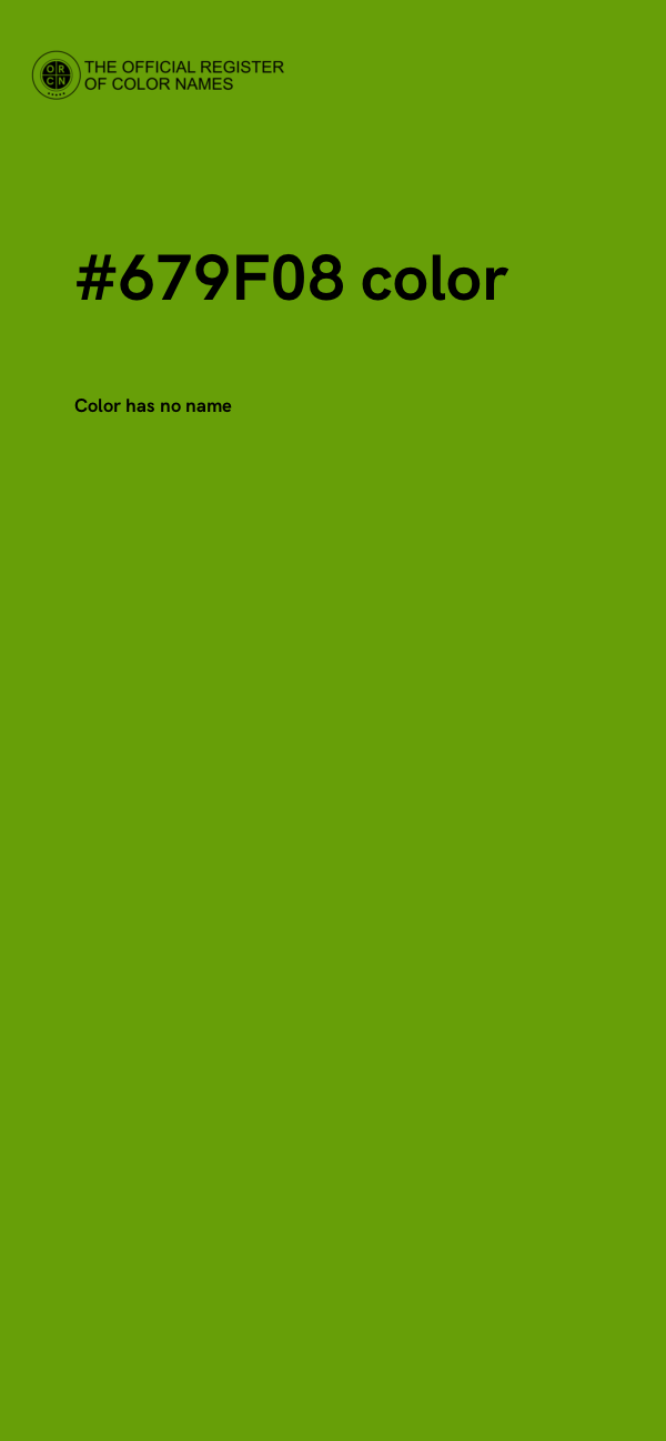 #679F08 color image