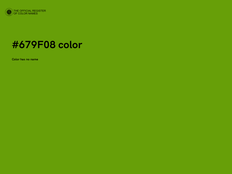 #679F08 color image