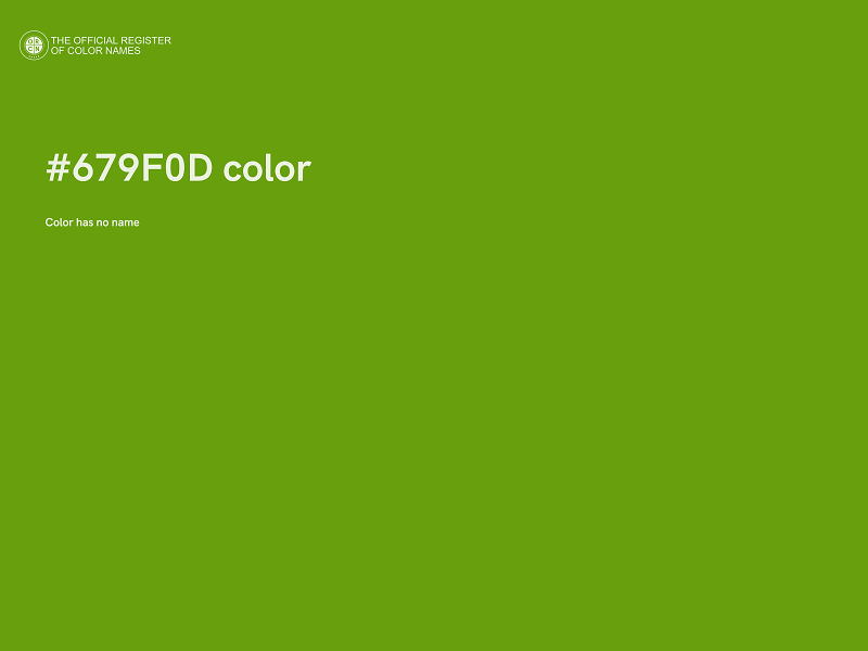 #679F0D color image