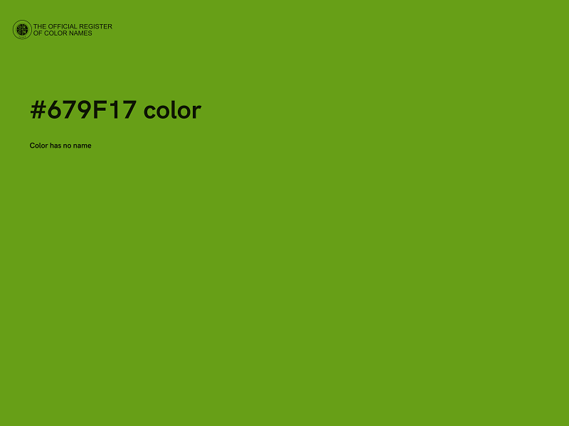 #679F17 color image