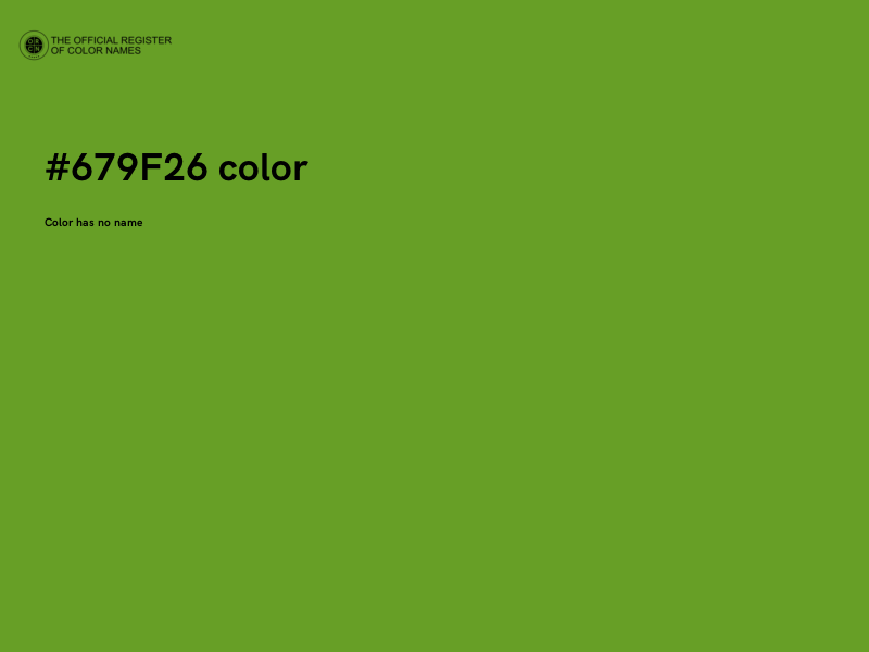 #679F26 color image