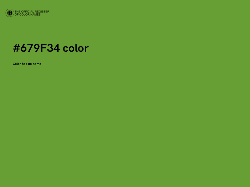 #679F34 color image