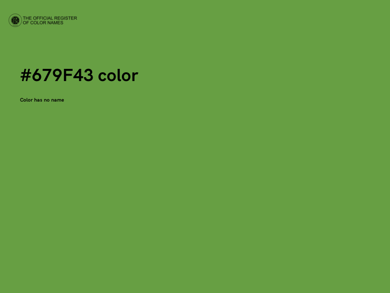 #679F43 color image