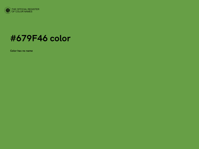 #679F46 color image